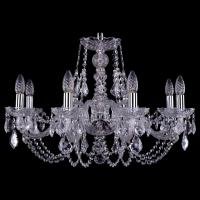 Подвесная люстра Bohemia Ivele Crystal 1406 1406/8/240/Ni/Leafs