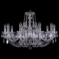 Подвесная люстра Bohemia Ivele Crystal 1406 1406/10/300/Ni/Leafs