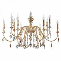 Подвесная люстра Crystal Lux Mercedes 1 MERCEDES SP6+6 GOLD/COLOR