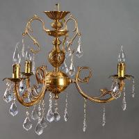 Подвесная люстра Ambiente by Brizzi Alicante 8888/3 AB Leaf Crystal