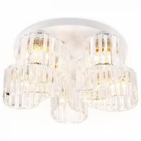 Накладной светильник Ambrella Traditional 1 TR5201/5 WH/CL белый/прозрачный E27/5 max 40W D500*180