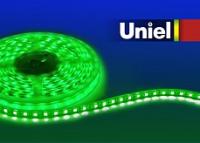 Лента светодиодная [5 м] Uniel ULS-5050 ULS-5050-60LED/m-10mm-IP65-DC12V-14,4W/m-5M-GREEN катушка в герметичной упаковке