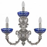 Бра Bohemia Ivele Crystal 7109 7109B16/2+1/210 Ni P Clear-Blue/H-1J