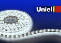 Лента светодиодная [3 м] Uniel ULS-3528 ULS-3528-60LED/m-8mm-IP33-DC24V-4,8W/m-3M-W катушка в герметичной упаковке