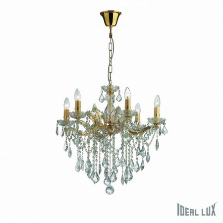 Подвесная люстра Ideal Lux FLORIAN FLORIAN SP6 ORO
