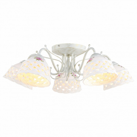 Потолочная люстра Arte Lamp Wicker A6616PL-5WG