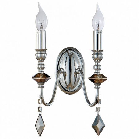 Бра Crystal Lux Mercedes MERCEDES AP2 CHROME/SMOKE
