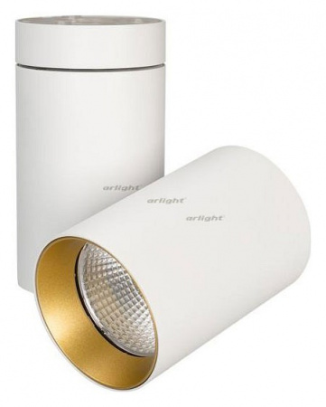 Светильник на штанге Arlight SP-POLO-SURFACE-TURN-R85-15W Day4000 (WH-GD, 40 deg) 027565